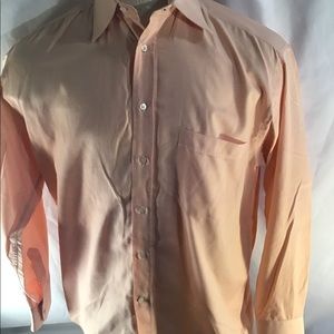 Canali Men Button Down Shirt (Peach)